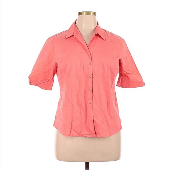 Fiorlini International Tops - Fiorlini International Short Sleeve Button-Down Shirt